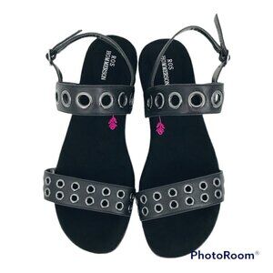 ROS HOMERSON MEREDITH DRESS SANDALS BLACK SZ 7.5 WIDE​​​​​​​​​​​​​​​​​​​